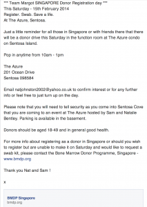 15.02.14 Singapore Donor Registration Day